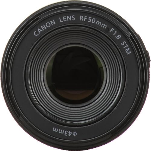 Canon RF 50mm f/1.8 STM Lens | Compact Standard Prime with Bright f/1.8 Aperture & Smooth STM Autofocus | for Portraits, Street, Low-Light & Everyday Photography (4515C002) + Shoulder Bag + 64GB Card - image 8