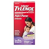 Infants' Tylenol Pain Reliever-Fever Reducer, Oral Suspension, Grape Flavor, 1 oz