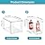 Vtopmart 4Pack Large Stackable Kitchen Pantry Storage Drawers, Clear Organizer Bins with Handles, Acrylic Drawer Organizers for Kitchen Pantry, Bathroom Undersink, Cabinet Organization and Storage