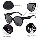 JM 2 Pack Classic Bifokal Lesebrillen Übergroße Cateye Stilvolle Sonnenbrillenleser für Damen Schwarz+Schildkröte +2.5