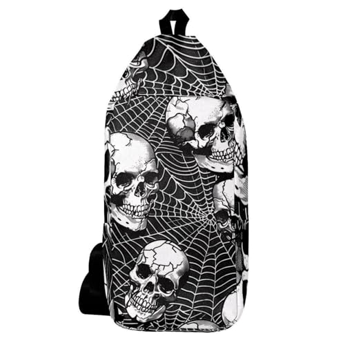 Sac à dos à bandoulière tête de mort multicolore pour libérer vos mouvements