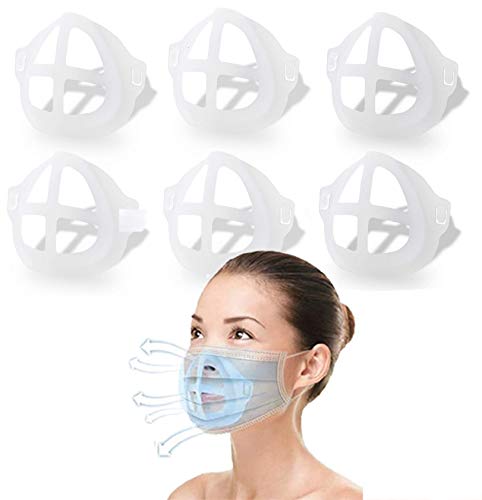 6 Pack Mask Bracket, Nasal Mask Pad, Inner Support Bracket Breathing, Mouth and Nose Protection
