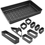 Zahlen und Buchstaben Backform, 10-teilig Verstellbare Kuchenform aus Aluminium, Antihaft & Hitzebeständig bis 230 °C, Kreatives Backset für Geburtstag, Hochzeit, Taufe & Party Torten