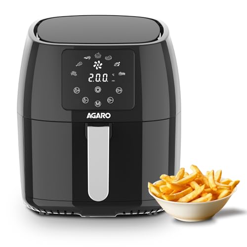 AGARO Sapphire Digital Air Fryer For Home, 4.5L, Electric Air Fry...