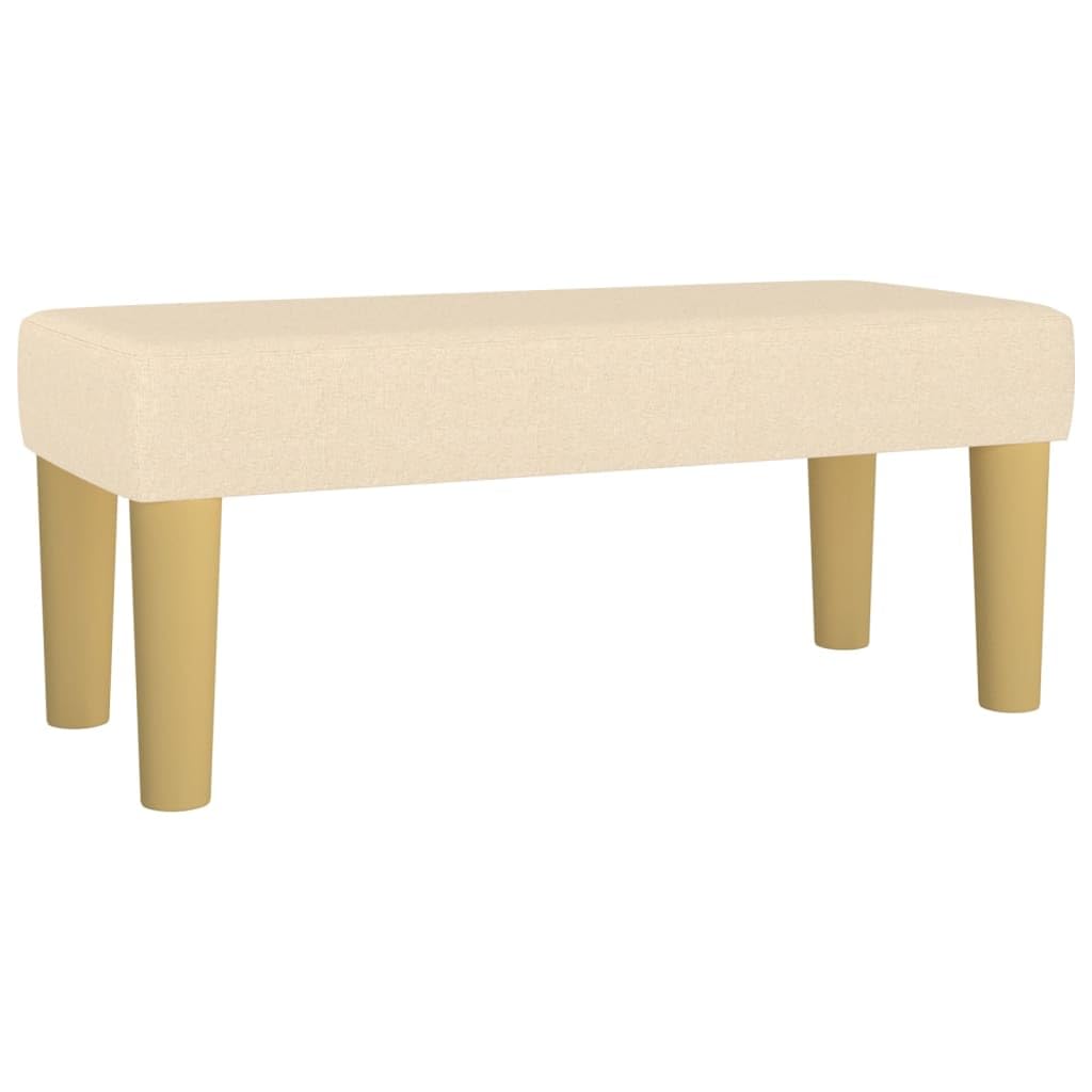 Tomostar Banc Bout de Lit, Banc Banquette Crème 70x30x30 cm Tissu