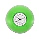 PATIKIL Wanduhr Mini niedlich Badezimmer Küchen Spiegel Saug Wanduhr wasserdichte Quarzuhren Dusche Bad Schlafzimmer grün