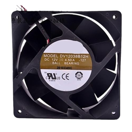 Ventilateur 12V 4.5A puissant modèle DV12038B12H à grand flux d'air continu
