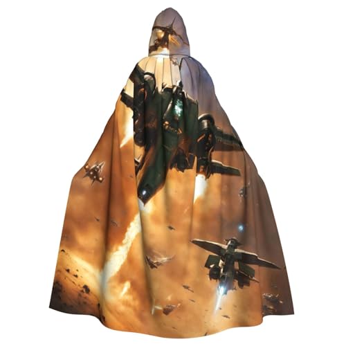 Cape à capuche avions de chasse parfaite pour votre prochain carnaval et bal masqué