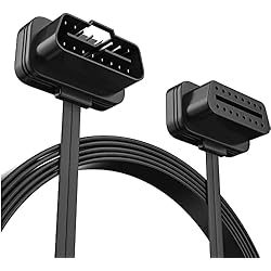 كابل تمديد Foxwell NT301 / NT201 OBD2 16pin ذكر إلى أنثى التشخيص العالمي OBD II تحويل الكابل
