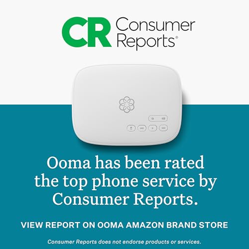 Image of Ooma Telo Air VoIP Free Internet Home Phone Service and HD3 Handset