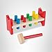 Melissa & Doug Deluxe Wooden Pound-A-Peg Toy With Hammer - FSC Certified