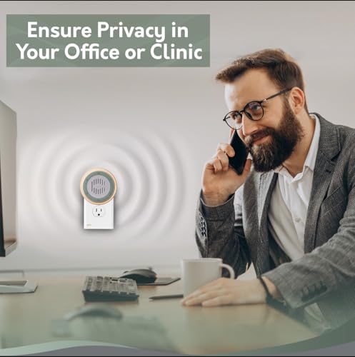 Image of 2-Pack Calm Me White Noise Sound Machine for Office Privacy & Noise Canceling, Plug in Fan Noise Machine for Therapy Offices, Healthcare Practices, Clinics & Education, Noise Maker with 20 Sounds.