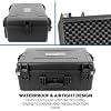 CASEMATIX IPX7 Waterproof Hard Travel Case Compatible with Square Register POS System, Point of Sale Stand & POS Accessories, Impact-Resistant Protective Foam Storage Case Only