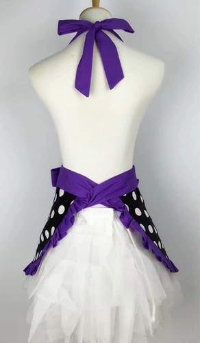 Miniatura 10 de Delantales de cocina mujer retro vintage niña lunares cocina pinafore vestido delantal de Navidad