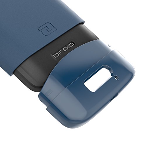 Encased Case Designed For Motorola Droid Turbo 2 (Slimshield Edition) Ultra Slim Cover (Full Coverage) Hybrid Slider Shell (Deep Blue) #TOP4