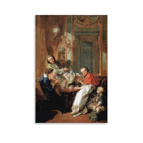 Peinture sur toile François Boucher l'après-midi 60x90cm