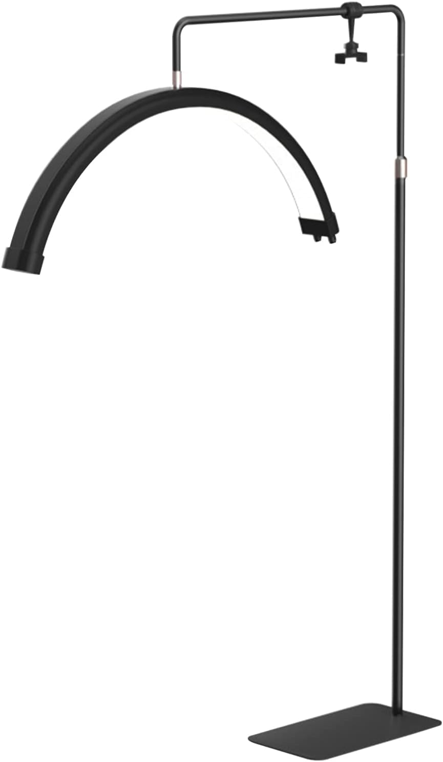 Lampada Da Terra Per L'estensione Delle Ciglia, Luce Mezzaluna LED Bellezza, Lampada Per Massaggi E Relax, Dimmerabile 3200K-5600K Con Altezza Regolabile