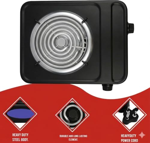 Image of 2000W Infrared Cooktop Hot Plate | Button Control | Overheat Protection | 3 Preset Modes Quick Fry & Soup