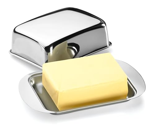 Tescoma 428630.00 Butter Dish with lid stainless steel for refrigerator
