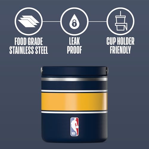 Image of Hydrapeak x NBA Officially Licensed Denver Nuggets 25oz Stainless Steel Vacuum Insulated Thermos Food Jar with Handle, Wide Mouth Leak-Proof Soup Thermos for Adults, 10 Hours Hot and 16 Hours Cold