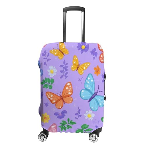 Butterflies Luggage Cover Suitcase Protector Travel Baggage Covers for Men Women L