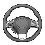 MEWANT Steering Wheel Cover for Subaru WRX (STI) Levorg 2015-2019 Customized Version by Artificial Leather