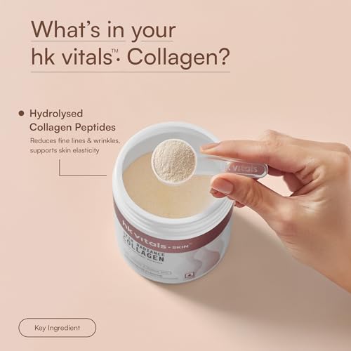 Image of hk vitals Skin Radiance Marine Collagen Supplement Powder, Unflavoured, 150g