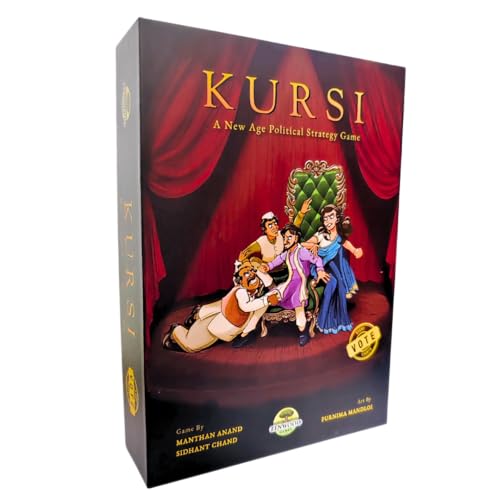 Image of Kursi | A New Age Political Strategy Game | 2-4 Players, Age 14+ | Manage Your Political Parties & Candidates! Rally, Campaign and Win Elections | Board Game for Teens and Adults