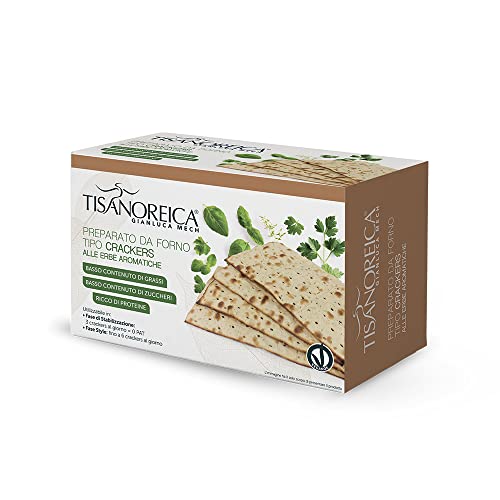 Gianluca Mech | Tisanoreica Preparato da Forno Tipo Crackers alle Erbe Aromatiche, Confezione da 100g