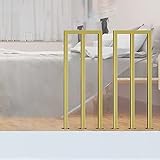 DLAZUM Goldene Geländer für Innentreppen, 45,6 61 81 91 91 101,6 121 cm, Metalltreppengeländer-Set für Apartments, Lofts, Häuser, Villen, Hotels, Treppenstützstangen für ältere Kinder (M Forma, 2 S