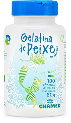 Gelatina de Peixe em cápsulas - 100 cápsulas de 500mg, Chamel