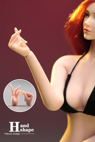 Geste et pose pour corps féminin 1/6 avec accessoires mains et pieds TBL