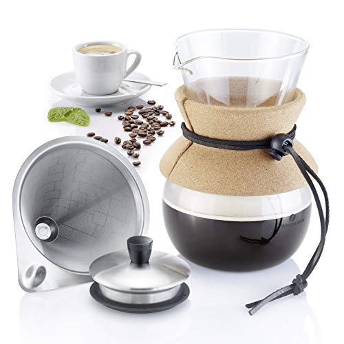 Cafetera Moka manual con filtro permanente 500 mL miniatura 5