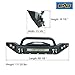 EAG Front Bumper with LED Lights and Winch Plate Fit for 07-18 Wrangler JK Offroad
