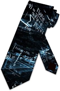 Men's Ties Business Necktie for Men Mathematical Science Education Fashion Neck Tie Slim Skinny Tie Necktie for Men Xmas Wedding Business Formal Party (145 x 8 cm)