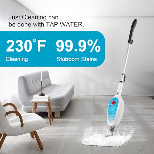 10-in-1 Powerful Steam Mop for All Floors with 11 Accessories