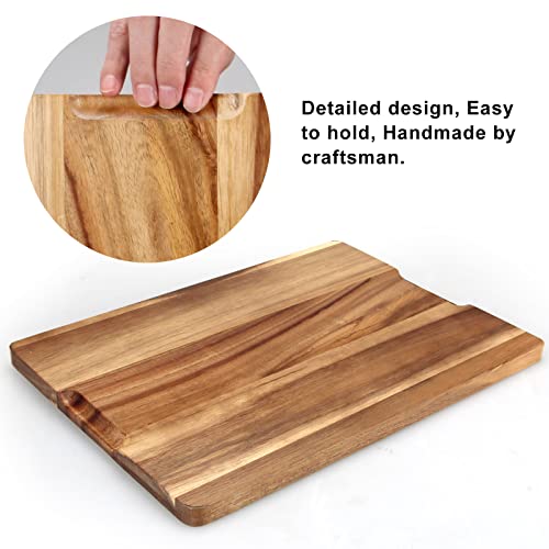 Tabla de Cortar Grande de Madera Acacia con Contenedores miniatura 5