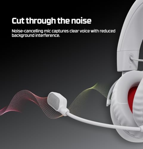 Image of HyperX Cloud III- Wired Gaming Over Ear Headset, PC, PS5, PS4, Xbox Series X|S, Xbox One, Nintendo Switch, Mac, Mobile, 53mm with Neodymium Magnets, Memory Foam, USB-C, Grey;Red [B96MXAA]
