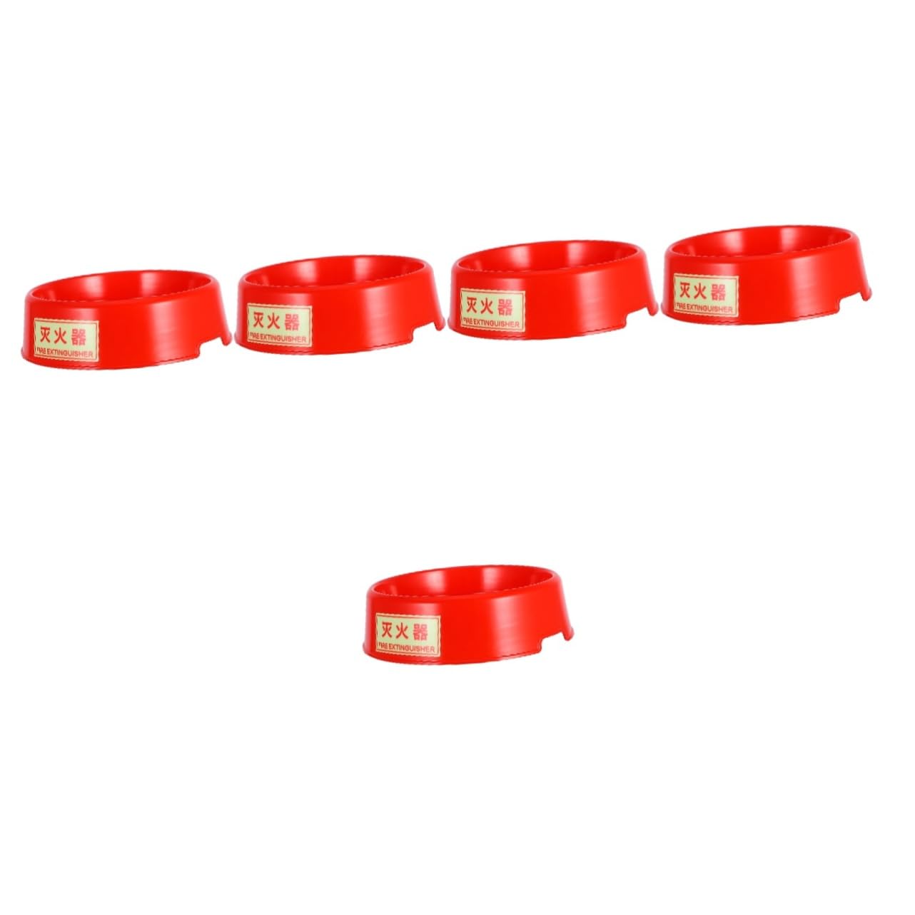 5 Piezas Soporte De Extintor De Plástico Base Del Piso Del Extintor De Incendios Base De Soporte Para Extintor Soporte Para Extintores Portátiles Pie De Extintor El Plastico Rojo
