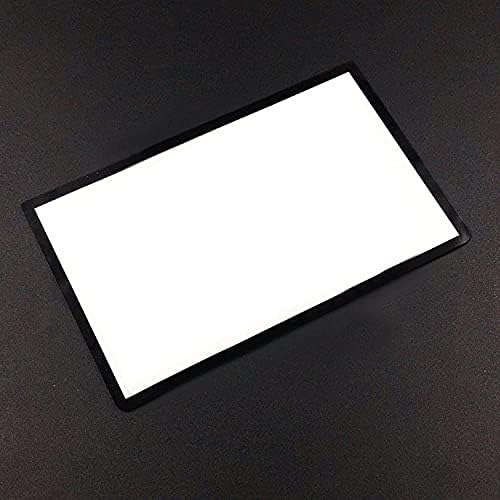 Glass Top Upper Screen Frame Lens Cover LCD Screen Protector with Adhesive for 3DS XL/New 3DS XL LLConsole(Black) image 4
