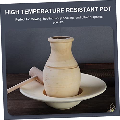ADOCARN Cebola Francesa 1 Conjunto Tanque Fogão Panelas Barro Panela Arroz Ceramica Tigela Ensopado