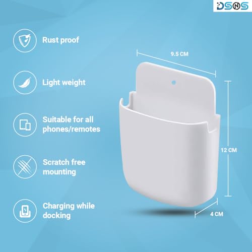 Image of Mobile Wall Stand | Phone Holder for Charging AC /TV Storage Box for All Smartphones Charging Holder Pack of 2