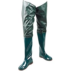 Botas Largas De Pesca lahomia Botas de pesca con mosca con botas de botas de pesca con suela dura antideslizante, bota de PVC-9 tamaños - 42