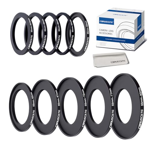 Anillo de filtro de 55 mm evita comprar filtros repetidos con este juego de 10 piezas