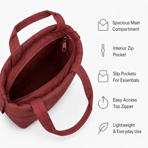 Image of Reebok Crossbody Bags for Women - Lightweight Nylon Small Cross Body Bag Purse with Adjustable Strap for Casual Travel