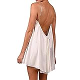☀ Qualitätssicherung: Das kurze Damen-Sommerkleid ist aus Polyester, leicht, fließend, hautfreundlich und atmungsaktiv, angenehm zu tragen.