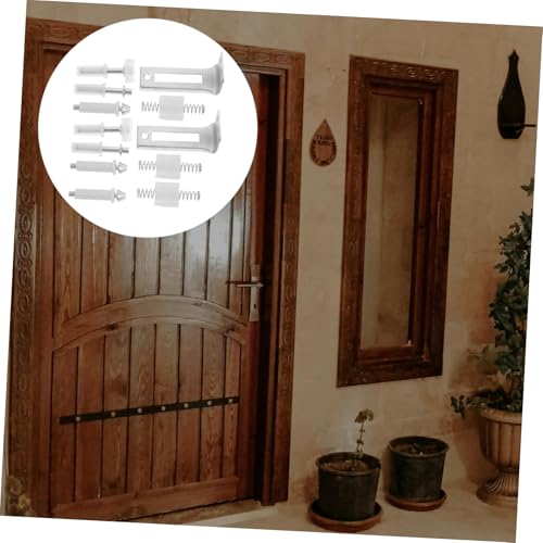 Zerodeko 1 set Kit de herrajes para puerta bifold con pivotes superiores para reemplazo de puerta de clóset miniatura 4