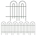 AMAGABELI GARDEN & HOME 14panels Decorative Garden Fences and Borders for Dogs 32in(H)×20ft(L) No Dig Metal Fence Panel Garden Edging Border Fence For Animal Barrier Fencing for Flower Bed Yard Green