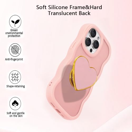 Coque de protection souple antichoc iPhone 14 Pro rose transparente