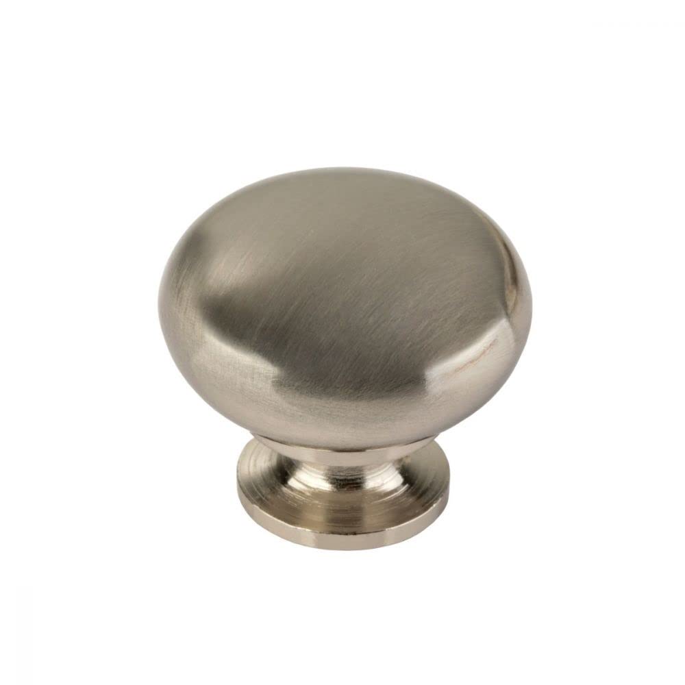 Rejs Brushed Steel Vito – Kitchen, Bedroom And Office Cabinet Door Knob (Brushed Steel)